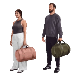 Lagos Convertible Duffle In Ash, Large -Hot Sale Dagne Dover Store OnModel L LAGOS