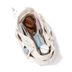 Vida Organic Cotton Tote In Natural, Large -Hot Sale Dagne Dover Store OrganicCotton Vida Natural L Topdown 2048x2048.jpgcopy