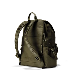 Brooklyn Flap Top Backpack In Dark Moss -Hot Sale Dagne Dover Store Travel Brooklyn DarkMoss 3QtrBackRight