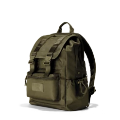 Brooklyn Flap Top Backpack In Dark Moss -Hot Sale Dagne Dover Store Travel Brooklyn DarkMoss 3QtrFrontLeft