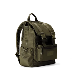 Brooklyn Flap Top Backpack In Dark Moss -Hot Sale Dagne Dover Store Travel Brooklyn DarkMoss 3QtrFrontRight