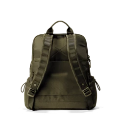 Brooklyn Flap Top Backpack In Dark Moss -Hot Sale Dagne Dover Store Travel Brooklyn DarkMoss Back
