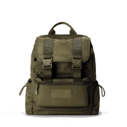 Brooklyn Flap Top Backpack In Dark Moss