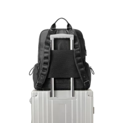 Brooklyn Flap Top Backpack In Onyx -Hot Sale Dagne Dover Store Travel Brooklyn Onyx Back Luggage