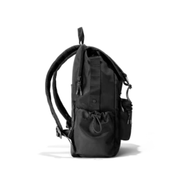 Brooklyn Flap Top Backpack In Onyx -Hot Sale Dagne Dover Store Travel Brooklyn Onyx SideRight