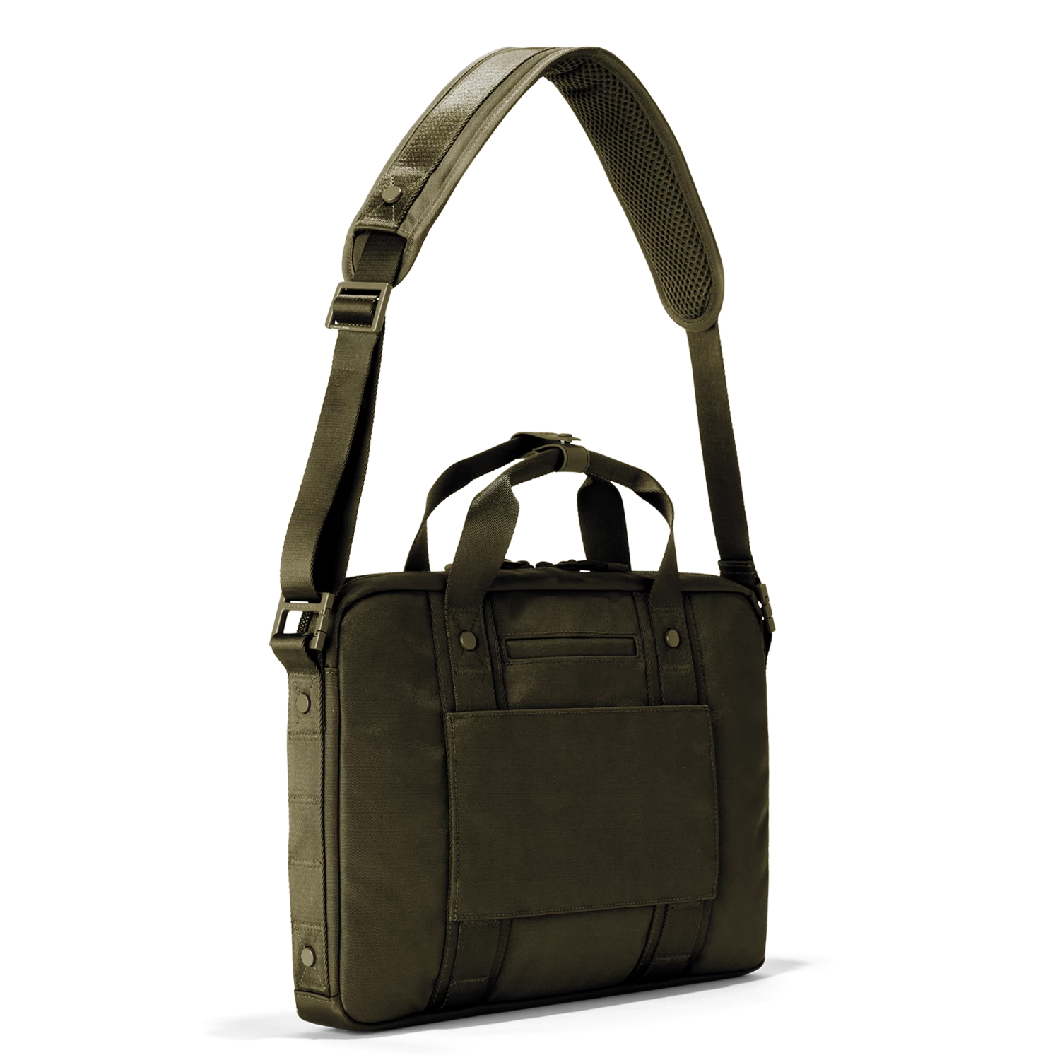 Oslo Slim Laptop Bag In Dark Moss 8 Oslo Slim Laptop Bag In Dark Moss - Image 8