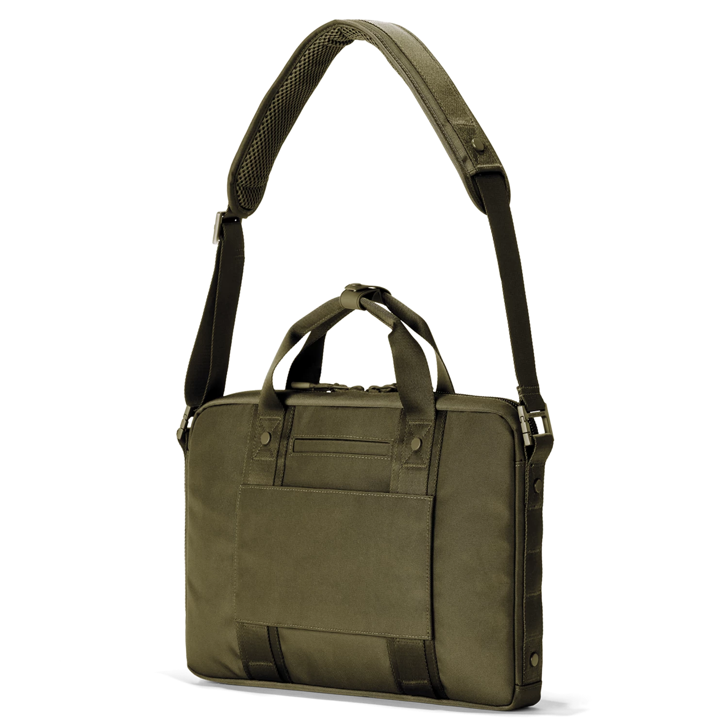 Oslo Slim Laptop Bag In Dark Moss 7 Oslo Slim Laptop Bag In Dark Moss - Image 7