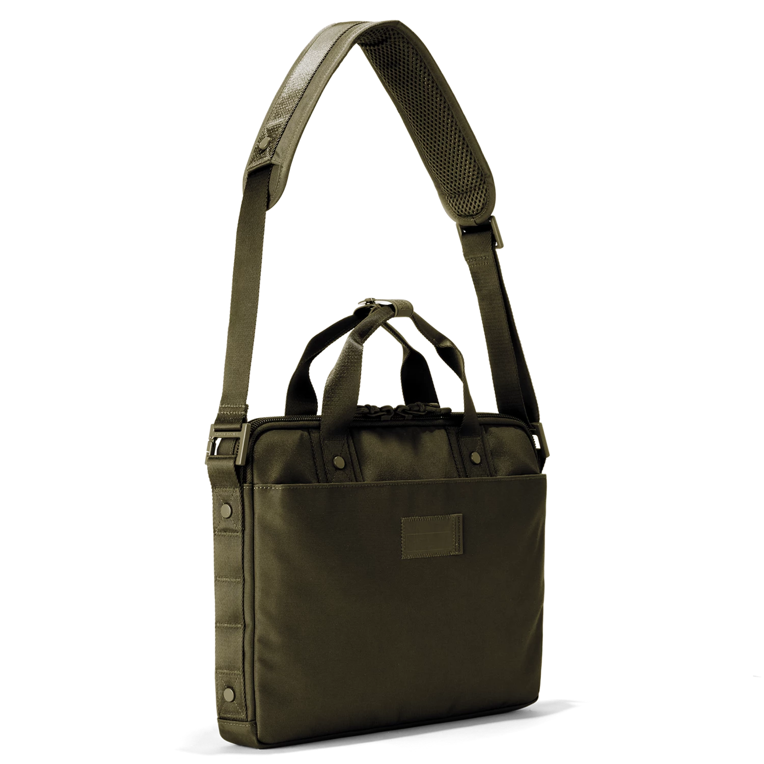 Oslo Slim Laptop Bag In Dark Moss 6 Oslo Slim Laptop Bag In Dark Moss - Image 6