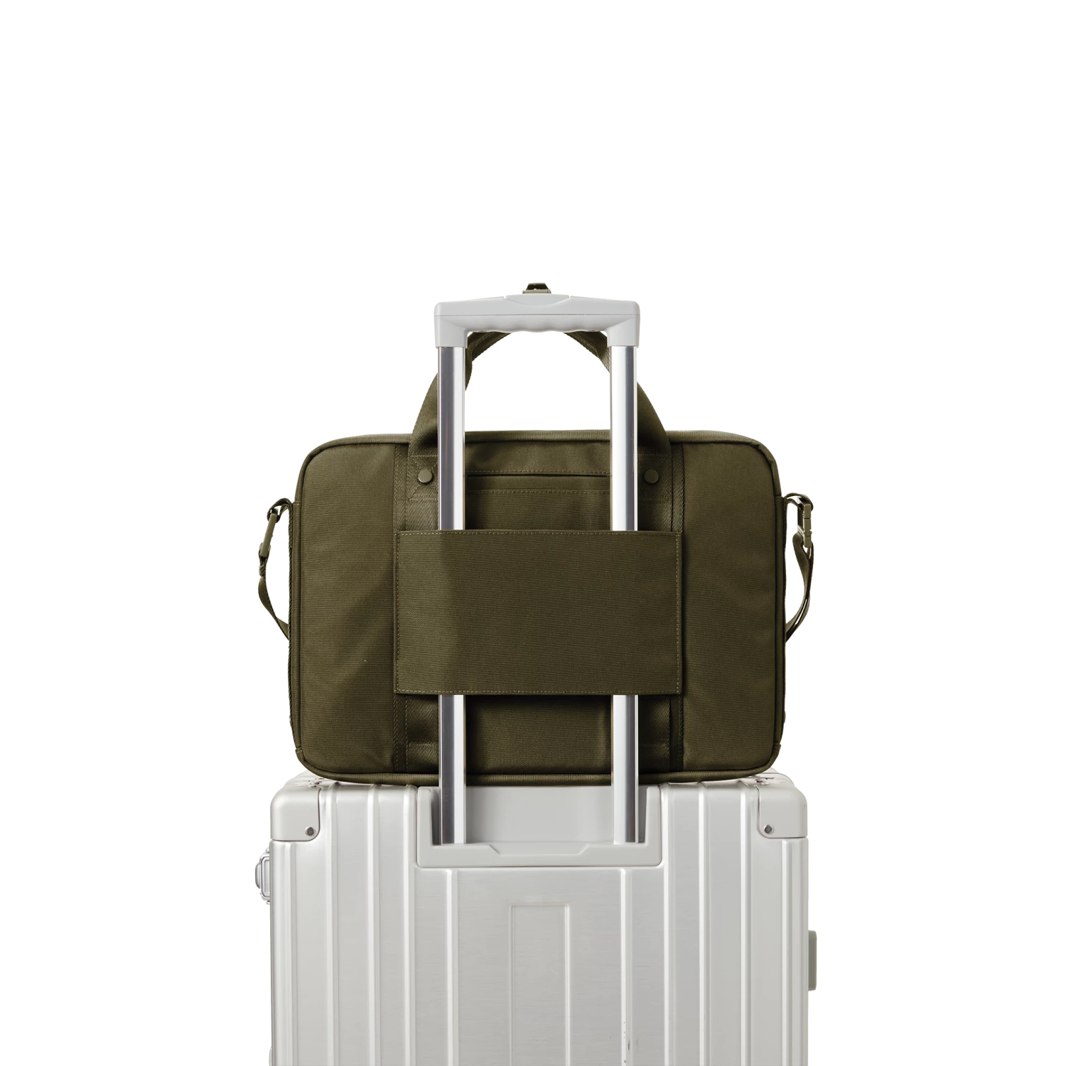 Oslo Slim Laptop Bag In Dark Moss 11 Oslo Slim Laptop Bag In Dark Moss - Image 11