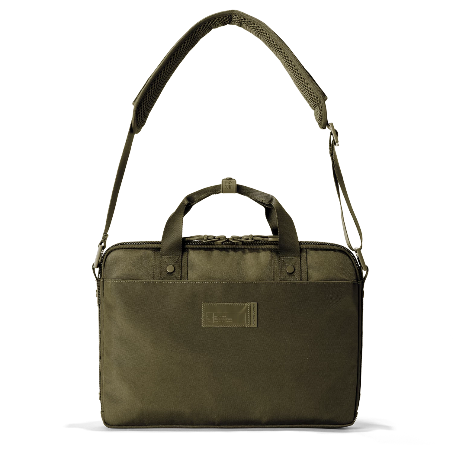 Oslo Slim Laptop Bag In Dark Moss 2 Oslo Slim Laptop Bag In Dark Moss - Image 2