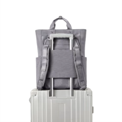 Petra Convertible Tote In Ash -Hot Sale Dagne Dover Store Travel Petra Ash Back Luggage