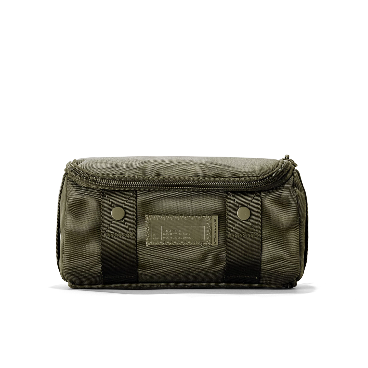 Seoul Dopp Kit In Dark Moss, Small 2 Seoul Dopp Kit In Dark Moss, Small - Image 2