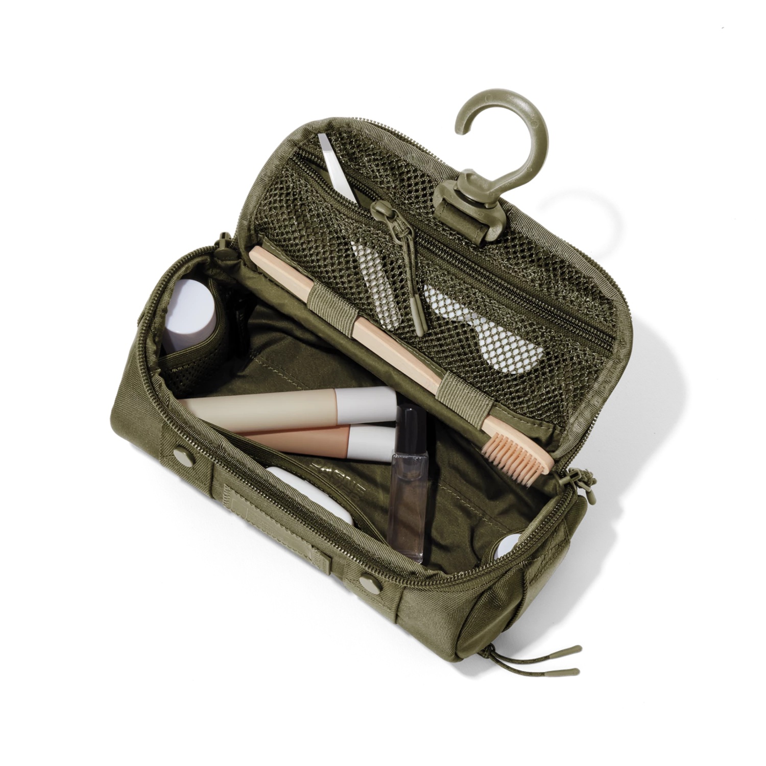 Seoul Dopp Kit In Dark Moss, Small 10 Seoul Dopp Kit In Dark Moss, Small - Image 10